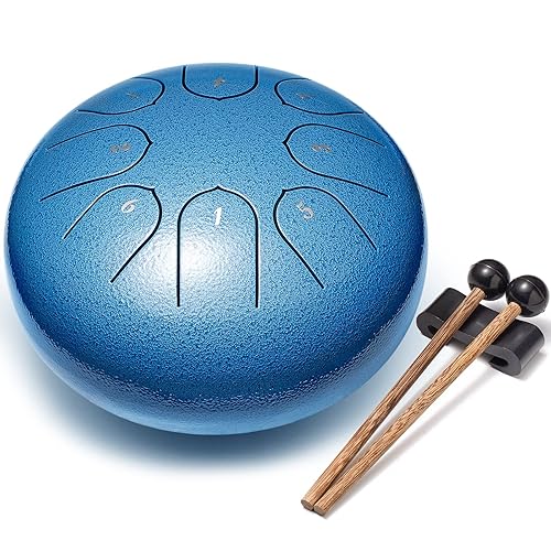 Lronbird Steel Tongue Drum Percussion, 6 Inch 8 Notes Musical