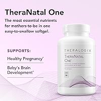 Vista 3 de Theralogix TheraNatal One - Vitamina prenatal - Suministro de 90 días - Multivitamínico prenatal con DHA, vitamina D3, folato metilado, hierro y más