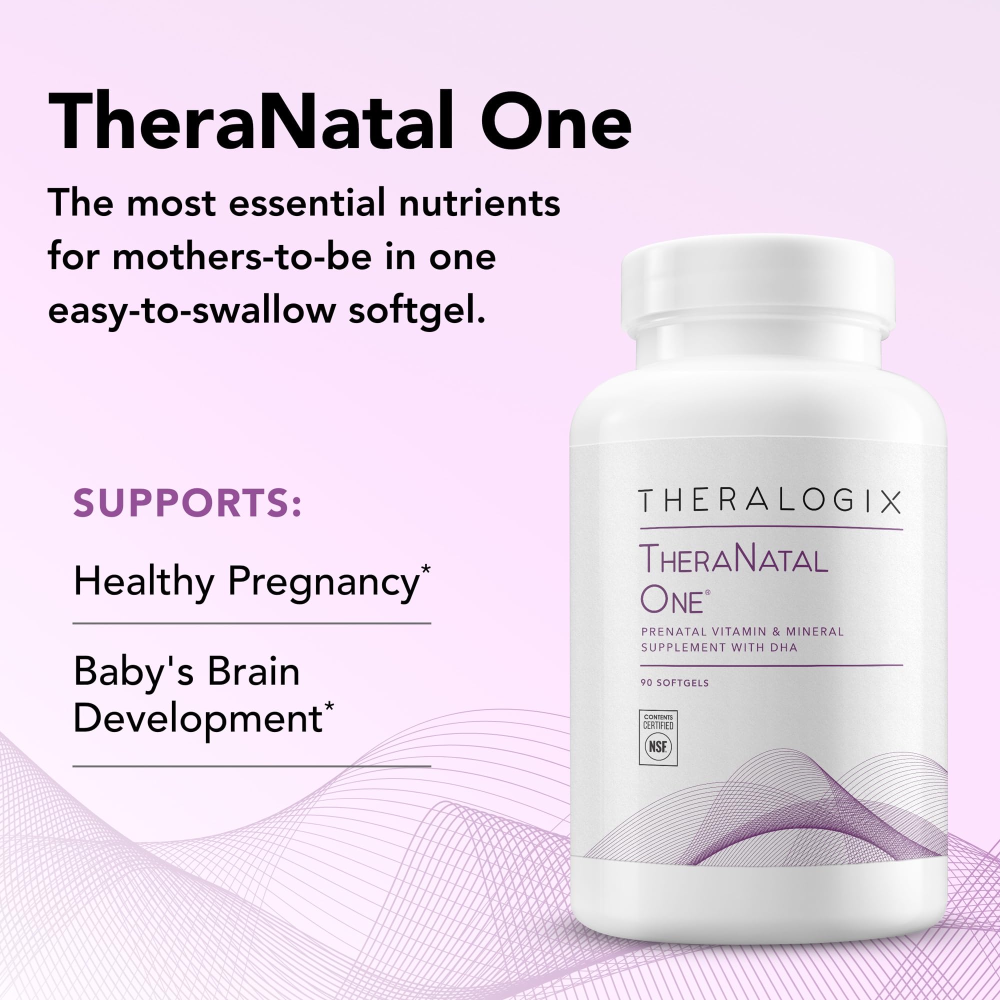 Theralogix TheraNatal One Prenatal Vitamin, 90-day supply — Amazon image 3