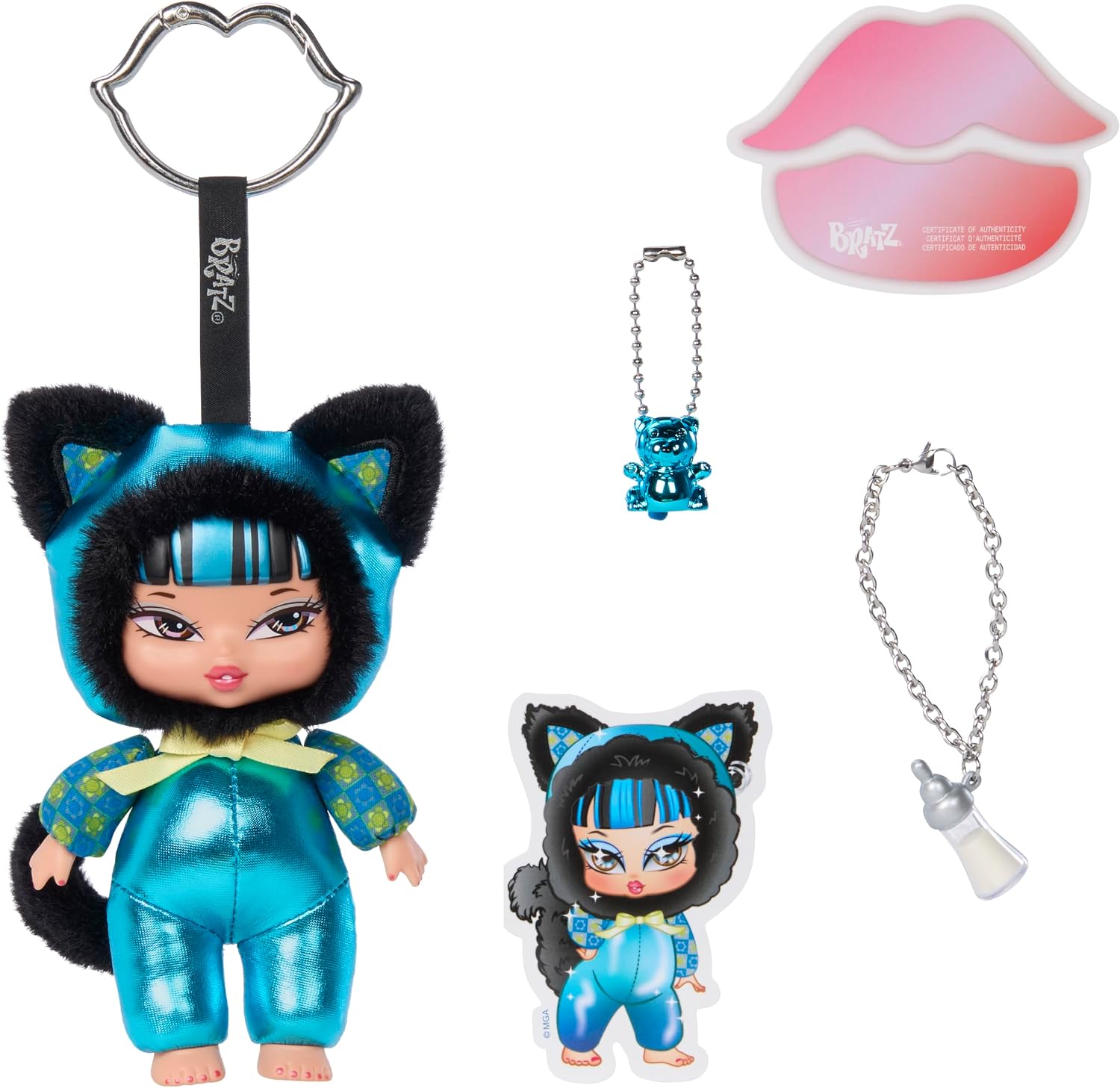 Bratz Bratziez Tokyo a Go-Go Seriez Plush Blind Box with Charm Clip and Accessory, Collectible Characters