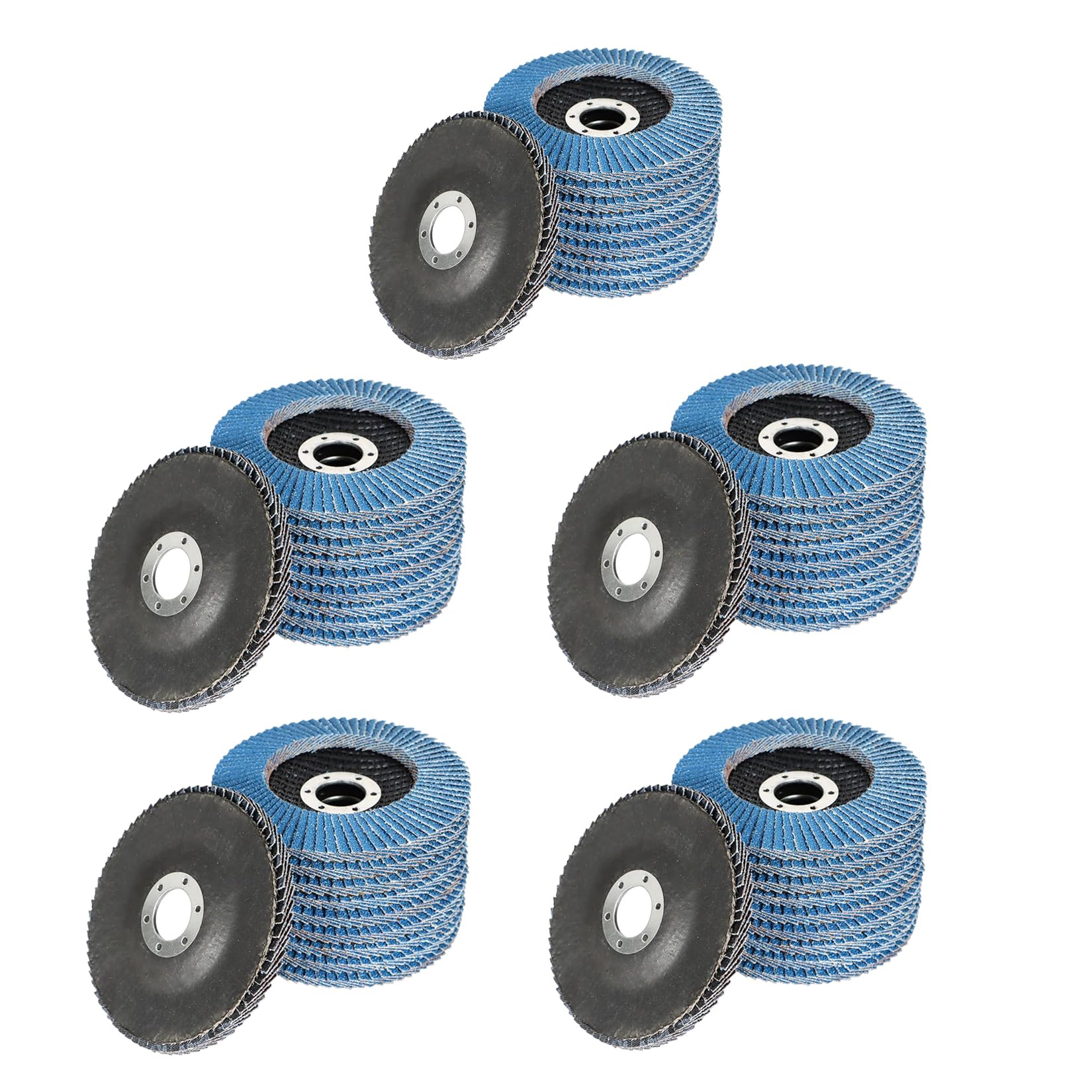 Opakowanie 50 sztuk 4-1/2" X 7/8" 120 GRIT Premium Zirconia Type 29 Listkowa tarcza ścierna Papier ścierny do szlifierek kątowych, tarcze ścierne, wykańczanie