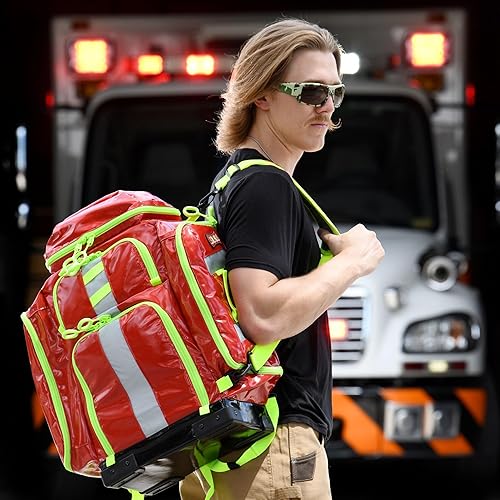 Miniatura 4 de Statpacks Nuevo G3+ azul perfusión, mochila médica híbrida, bolsa de hombro, bolsa ligera BLS ALS trauma para EMS, policía, bomberos