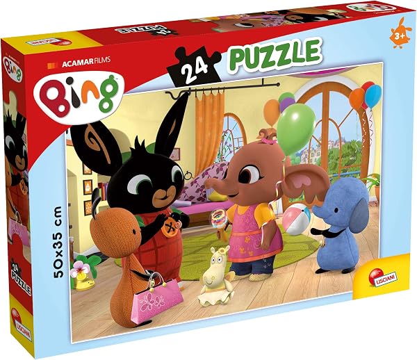 Liscianigiochi Bing Facciamo Festa Gicoco Per Bambini Puzzle, 77960, Multicolore, 24 Pezzi - 1
