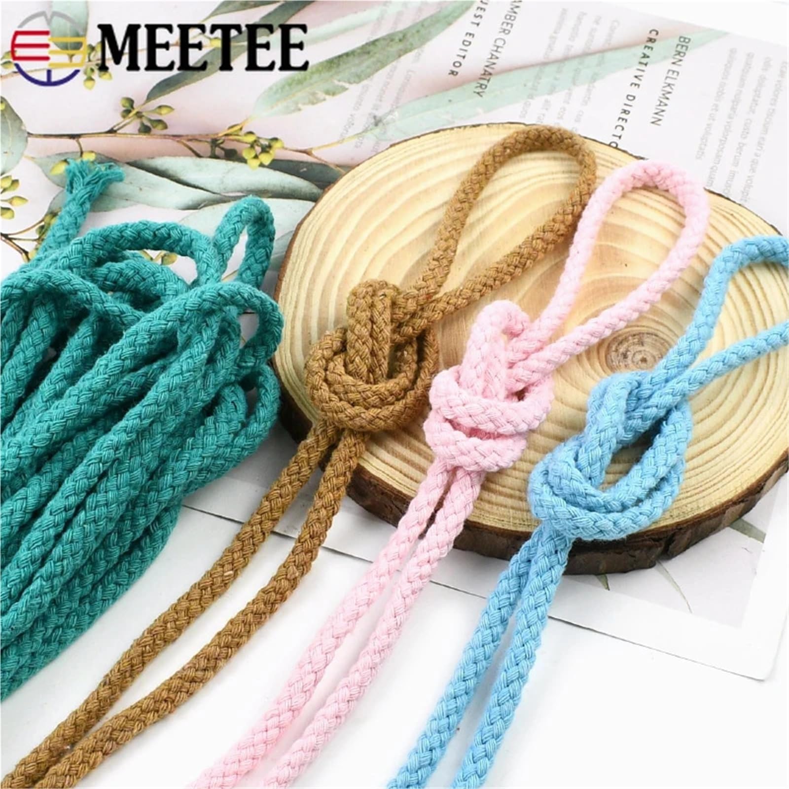 Corda in cotone macramè per fai da te, corda intrecciata resistente e durevole per progetti di annodamento, tessitura e sospensione, ideale per decorazioni domestiche e progetti artistici