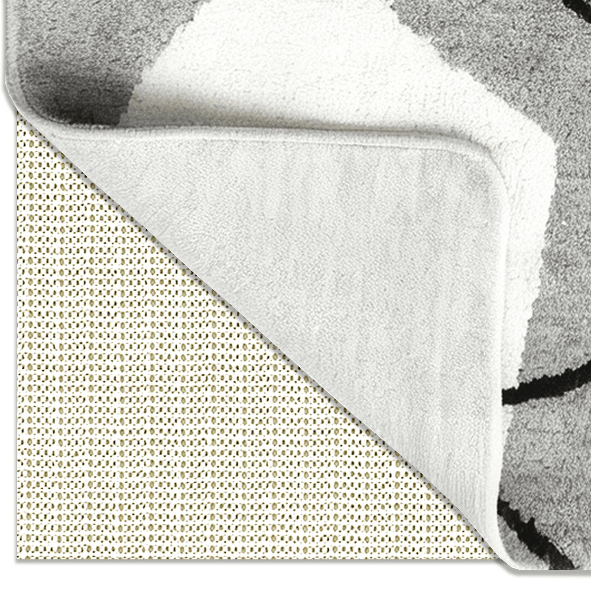 Base Antideslizante para Alfombra 80 x 185 cm Segura e Inodora Bases Antideslizantes Multiusos para Cojín Hogar Oficina Colchón Carros Baño, Blanquecino