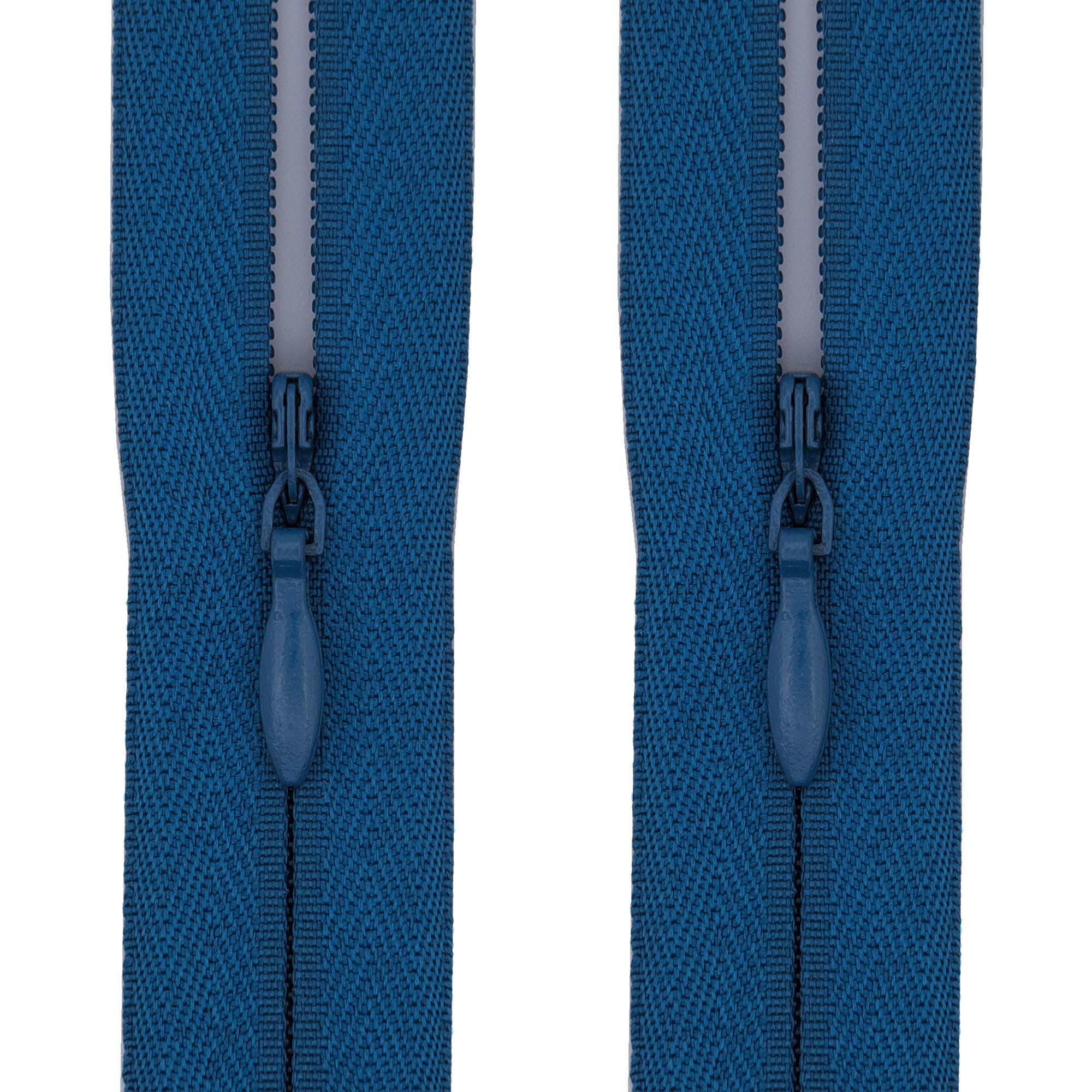 #3 Invisible Zips, 2 Pack, 22 Inch, Dark Teal-Blue