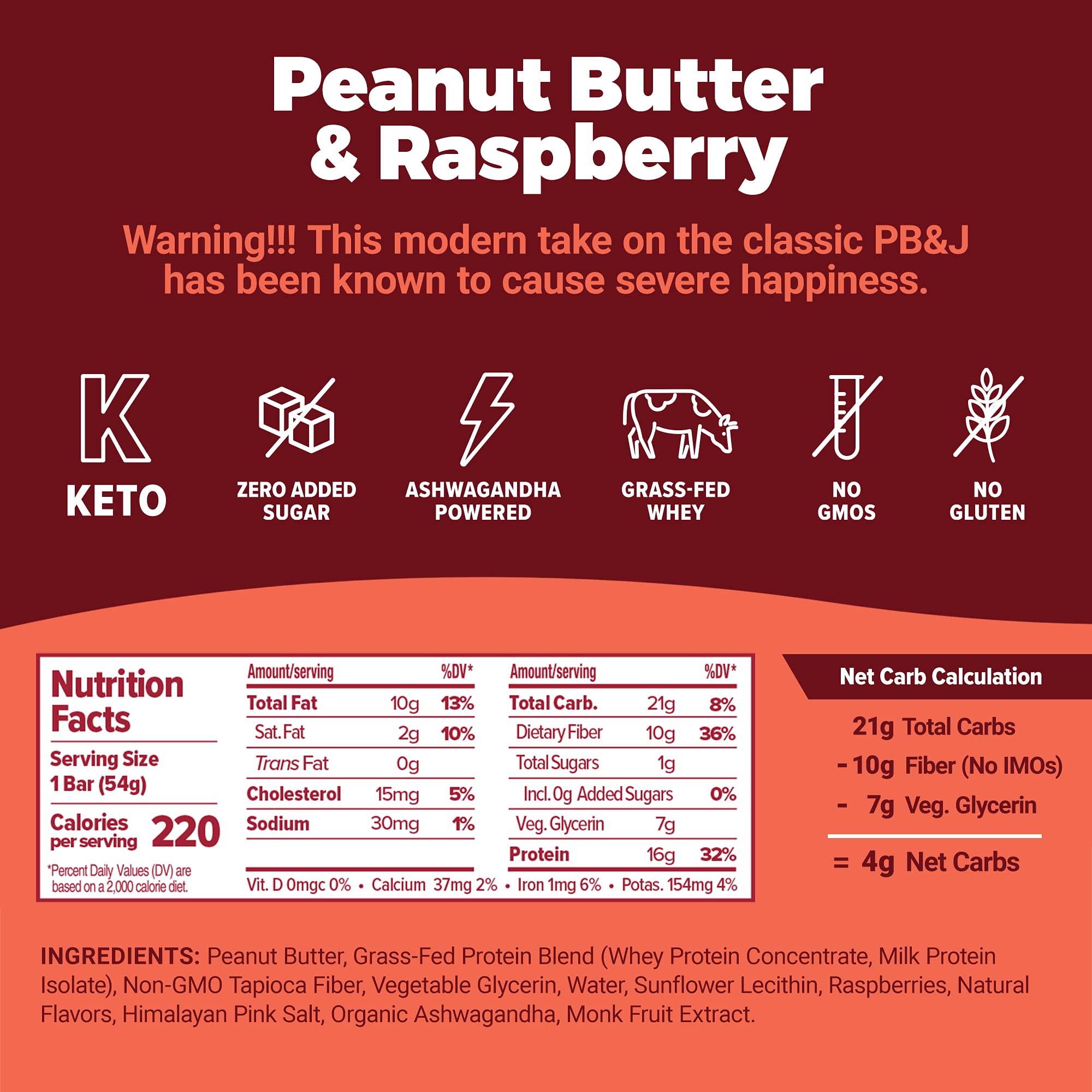 Atlas Protein Bar, Meal Replacement, KetoFriendly Snack, GrassFed