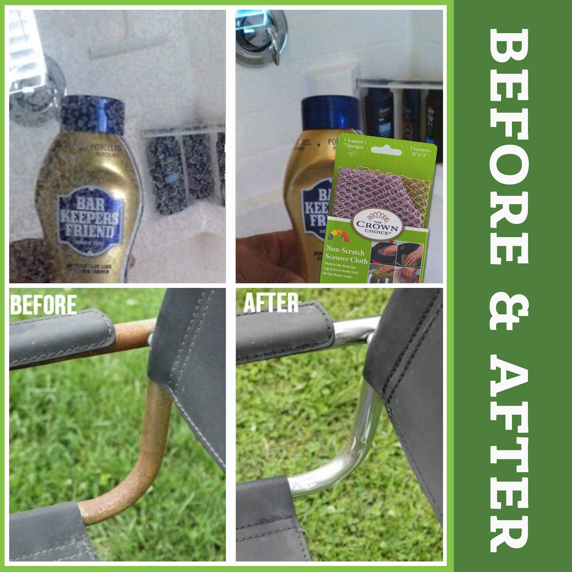 Bar Keepers Friend Soft Cleanser and Non Scratch Scouring Kit Pot