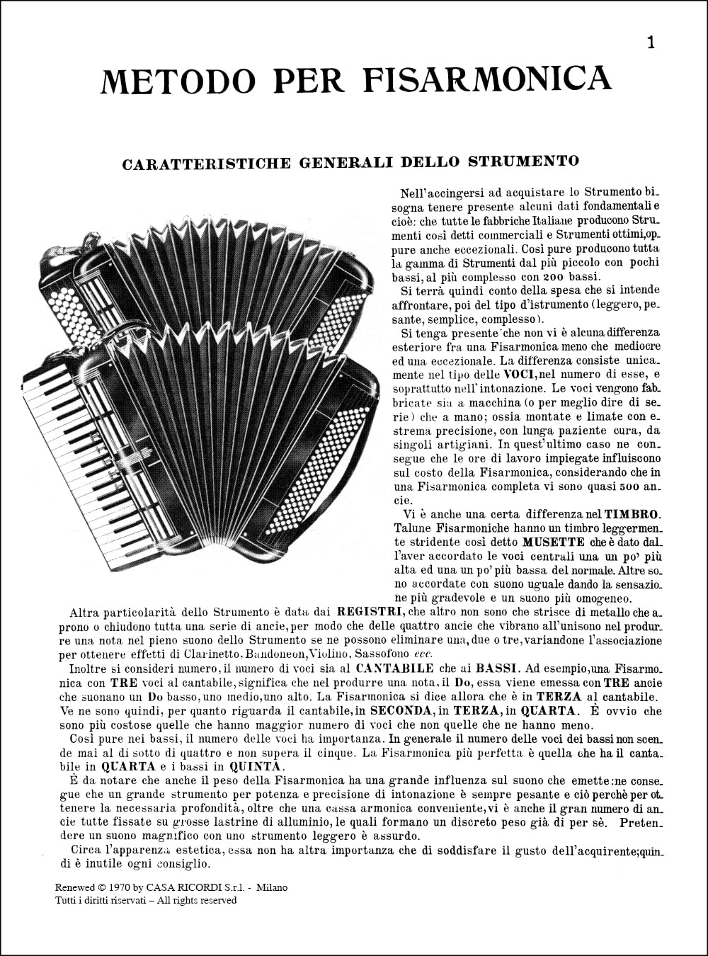 Metodo Anzaghi per Fisarmonica | Sistema Pianoforte e Cromatico da 24 a 140 bassi | Corso teorico, pratico e progressivo | Spartiti con esercizi, scale e arpeggi | Libro per studenti e insegnanti
