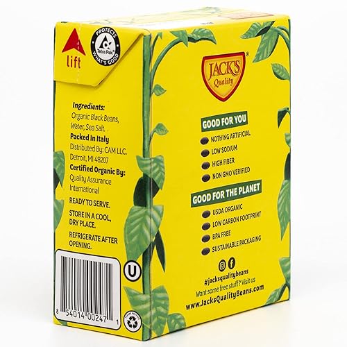 Miniatura 11 de Jack's Garbanzo orgánico 13.4 onzas Embalado con proteínas y fibra, saludable para el corazón, bajo en sodio y sin OMG (paquete de 8)