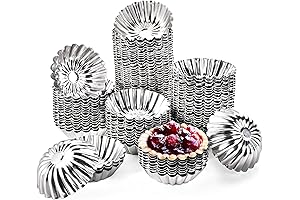 Dicunoy 100 Pcs Tartlet Molds for the Perfect Tart Treats
