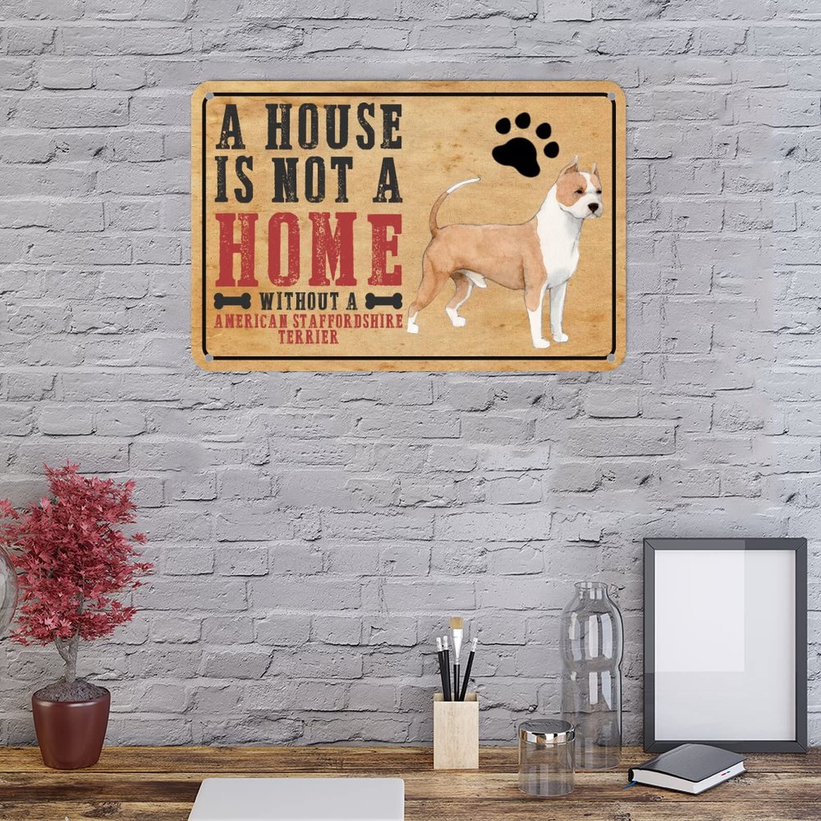 Blechschild „A House Without A Dog…“ – 30 X 40 Cm, Metall, Wetterfest, Für Innen & Außen