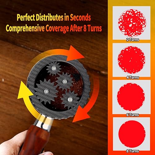 Miniatura 4 de GUSUCIN Herramienta WDT de espresso espirográfico, herramientas de distribución de café expreso compatibles con cestas portafiltros Breville de