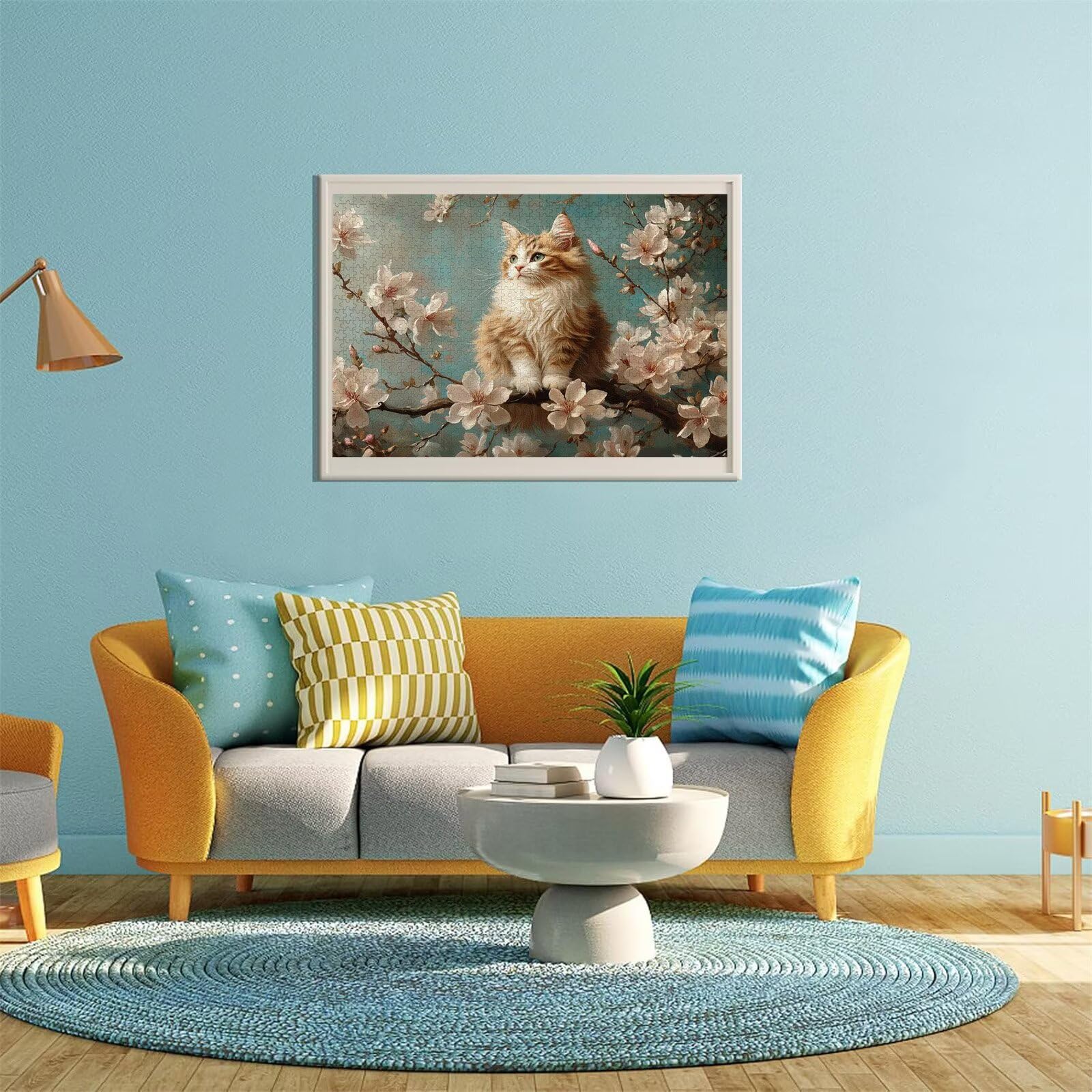 Puzzle Erwachsene 2000 Teile Katze Blume Educa Jigsaw für Kinder ab 8 Jahren Mädchen Jungen, Erwachsene Impossible Klassische Puzzles Schwer, Anspruchsvoll Spielspaß, Als Geschenke 70x99cm t-694
