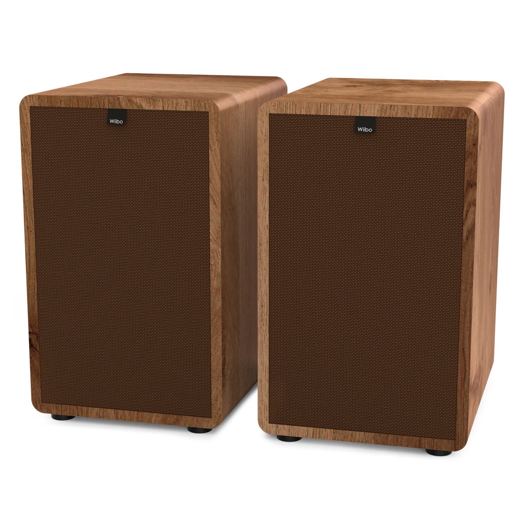 Image secondaire de Enceintes HiFi Wiibo Vintage 6 en Noyer - Son Surround 100W