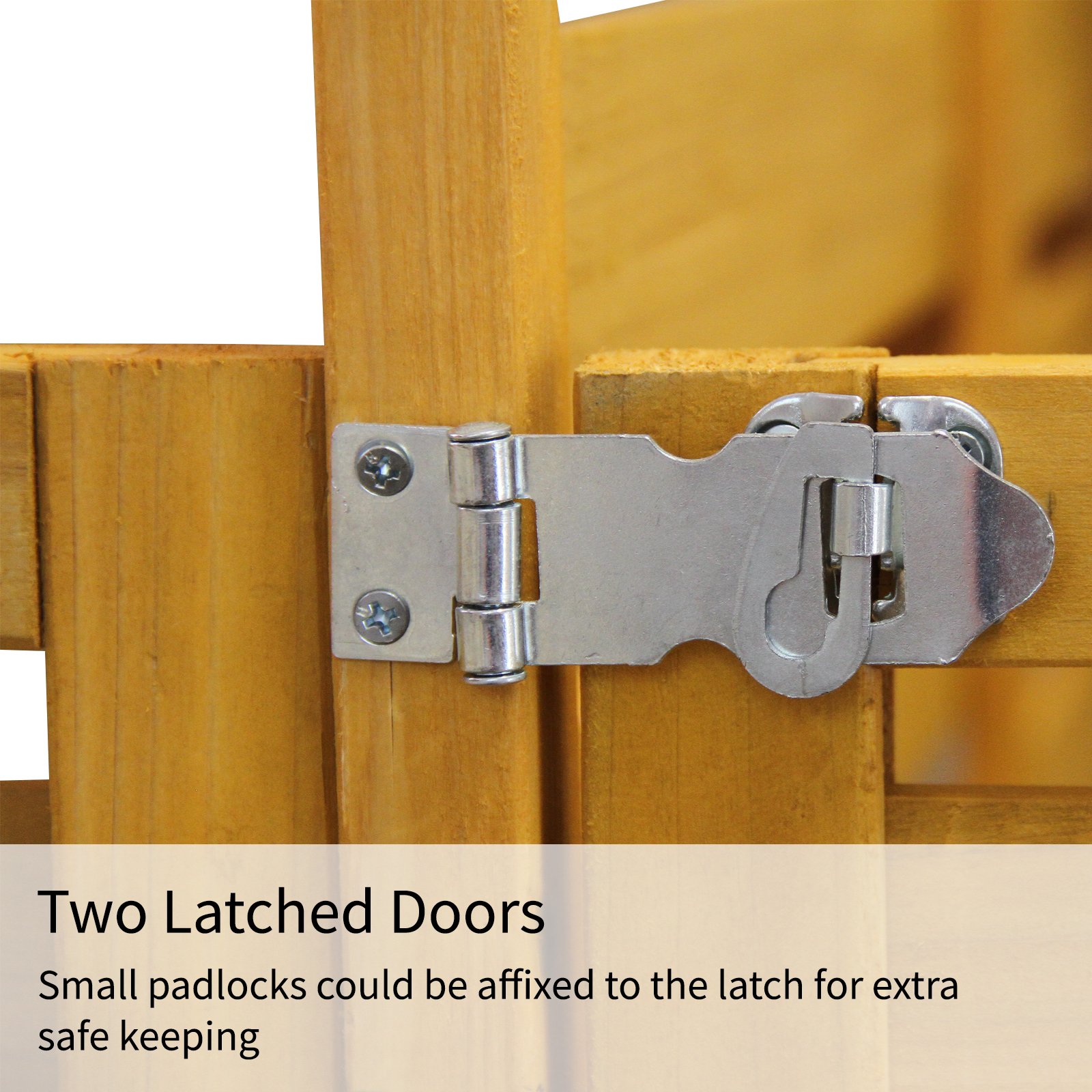 Double Wooden Wheelie Bin Store Outdoor Garden Lockable Latched Dustbin