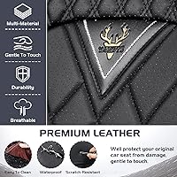 Vista 6 de Fundas de asiento de automóvil para Nissan Murano 2003-2026, juego completo de fundas de asiento de cuero de napa impermeables, protector de asiento