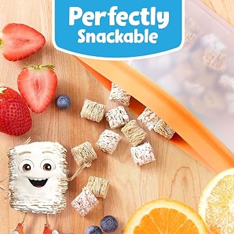 Kelloggs Frosted Mini Wheats Cereal - Little Bites - Kids Cereal - Original - Whole Grain Breakfast Cereal - 14.8 Oz Box - Pack of 6
