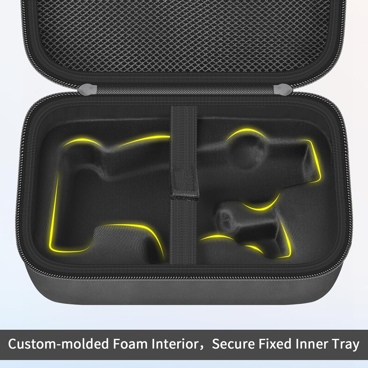 Carrying Case compatible with DJI Osmo Mobile 8/ 7P/ 7 Gimbal Stabilizer, Hard Travel Storage Bag with Shoulder Strap for iPhone Stabilizer Accessories,Splashproof & Shockproof,Black(Case Only)