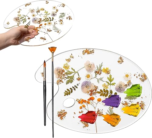 Vista 10 de Paletas de pintura botánica, artista de GUTE – Bandeja de pintura colorida para artistas de mezcla de colores, artistas, estudiantes y perfecto