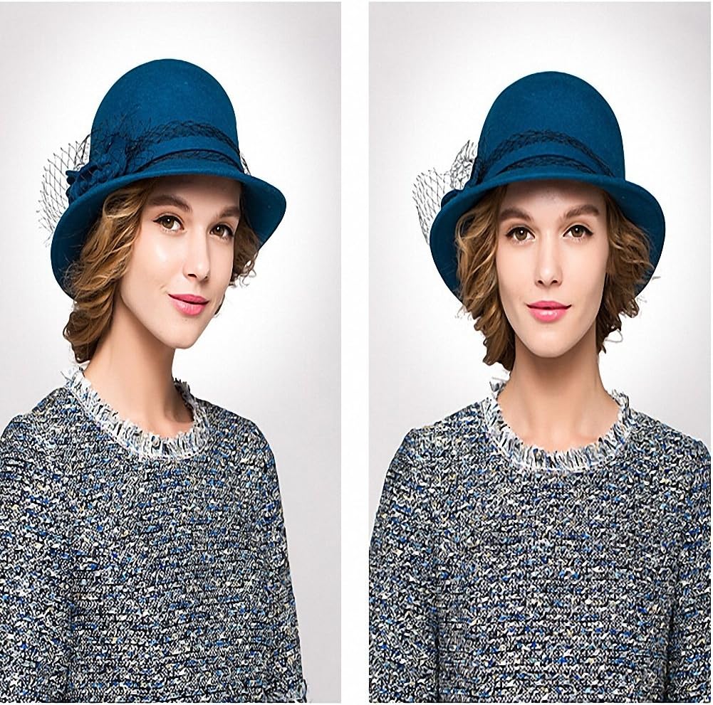 Maitose™ Women's Wool Felt Bowler Hat - Image 3