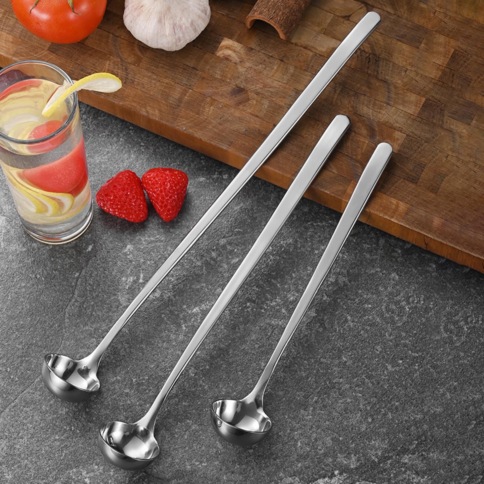 Kichvoe Cucchiaio Mescolatore In Acciaio Inox Con Manico A Zucca | 15 Cm | Multiuso: Caffè, Dessert, Gelato, Tè | Design Halloween