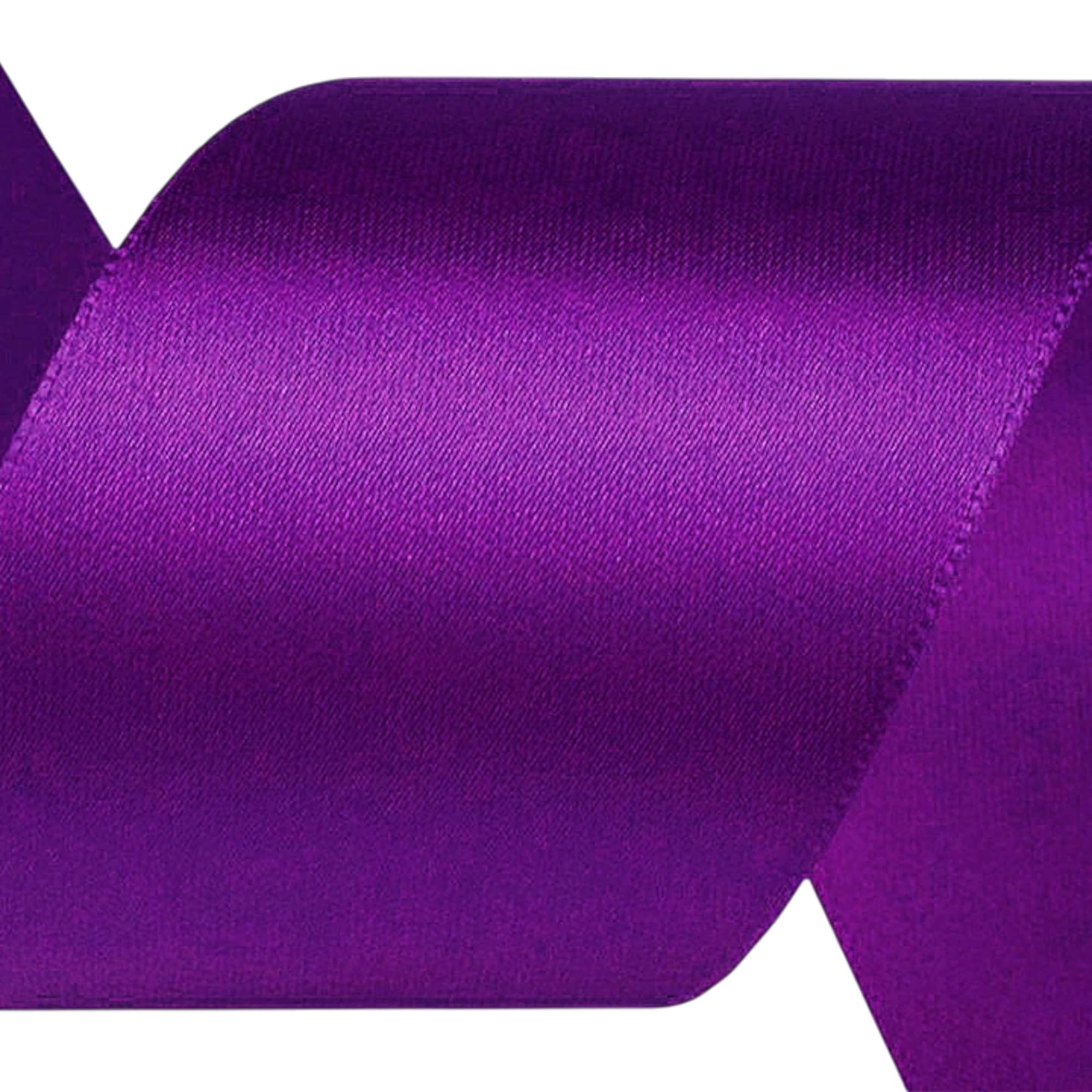 cyclingcolors Satin Polyester Ribbon - 40mm x 22m - Gift Wrap Ribbon for Packaging, Decoration, Birthday, Cakes, Sewing, Crafts & Floristry - Lilac Purple
