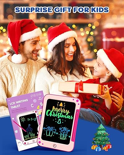 Miniatura 7 de bravokids Tablet de escritura LCD para niñas de 85 pulgadas tablero de garabatos educativo de aprendizaje para dibujar regalos de cumpleaños para