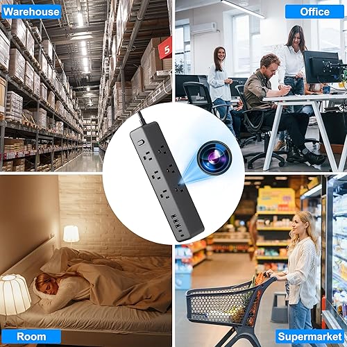 Miniatura 7 de Cámara oculta inalámbrica en miniatura - Mini cámara Wi-Fi de seguridad - Monitoreo de bebés y mascotas - Detección de movimiento - Visualización de