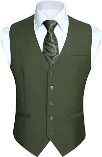 Hisdern Business Formal Waistcoat Pockets