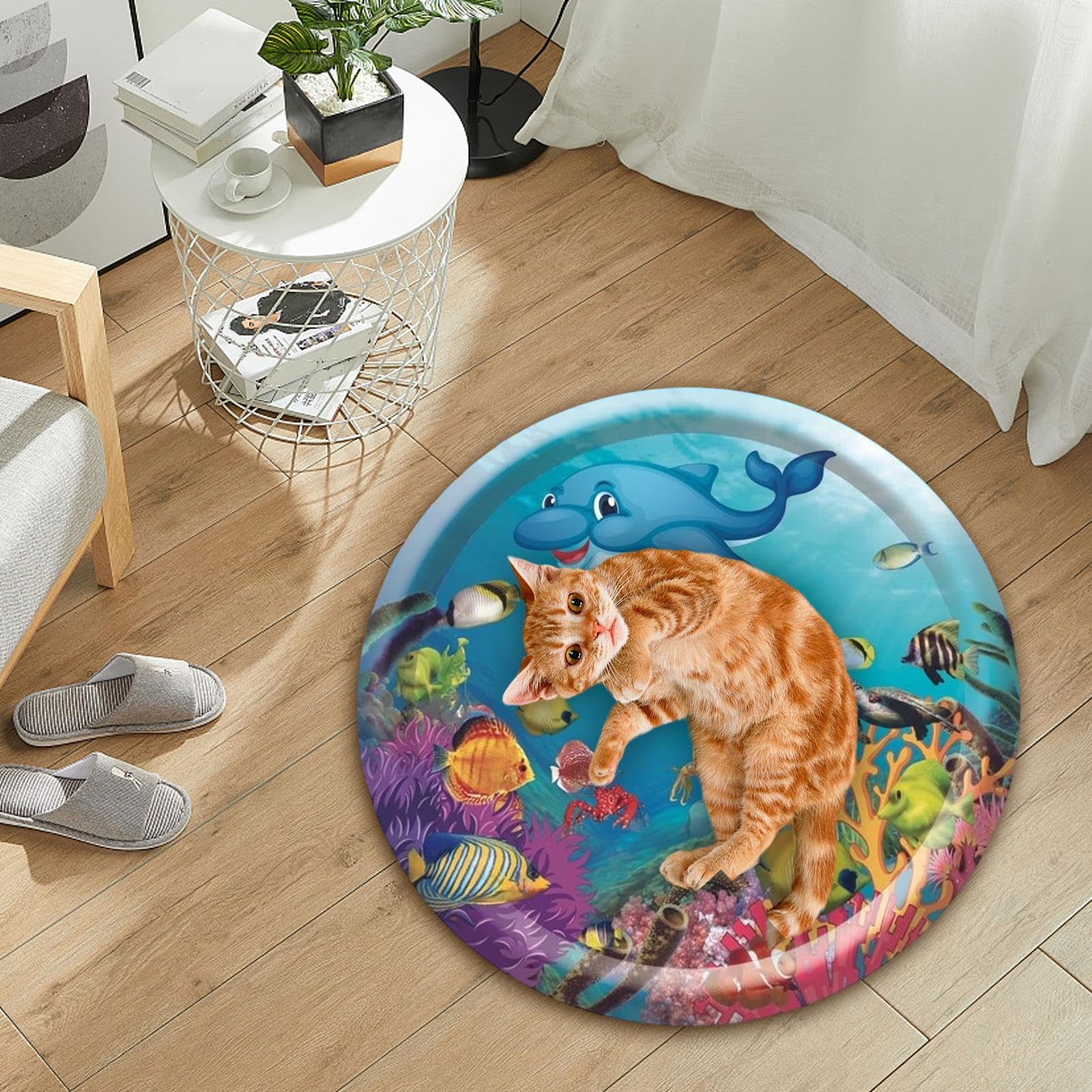 Tapis Jeu D'Eau Rafraîchissant Pour Chat/Chien - 90x90cm, PVC - Lit Et Aire De Jeu Pour Été - 5