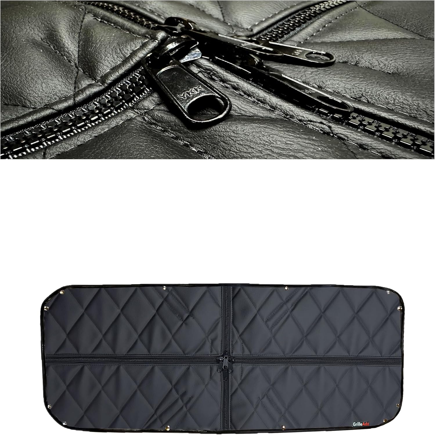 Fits Ford F Series Super Duty 2011-2016 Premium Quilted Winter Front Grille Covers (902-18) (Extreme Cold YKK Zipper Upgrade)