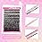 FADLASH Lash Extension DIY Kit Lash Clusters D Curl Cluster Lashes with Lash Bond and Seal Cluster Lashes Glue Remover Lash Tweezers for DIY Eyelash Extension at HomeKit 80D-0.07D-12-18MIX