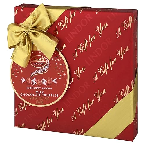 Miniatura 11 de Lindt LINDOR Holiday Milk Chocolate Candy Truffles Wrapped Gift Box, 10.1 oz. (2023)