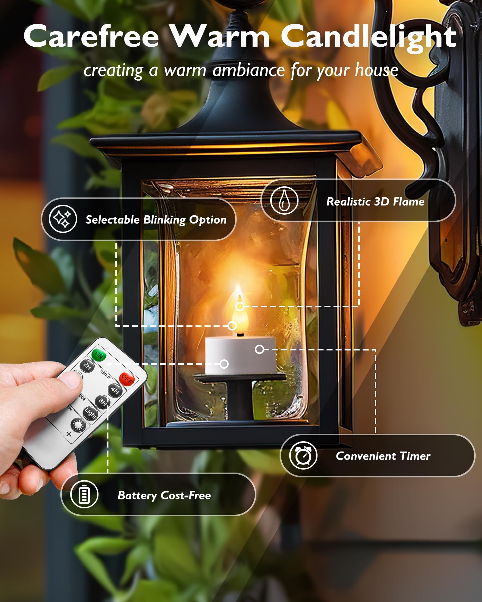Homemory LED 12er Teelichter Wiederaufladbar mit Fernbedienung Ladestation Flackernd Timer Deko