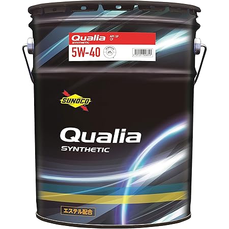 Amazon Sunoco スノコ Qualia クオリア エンジンオイル5w 40 lペール缶 エステル配合 車用エンジンオイル 車 バイク