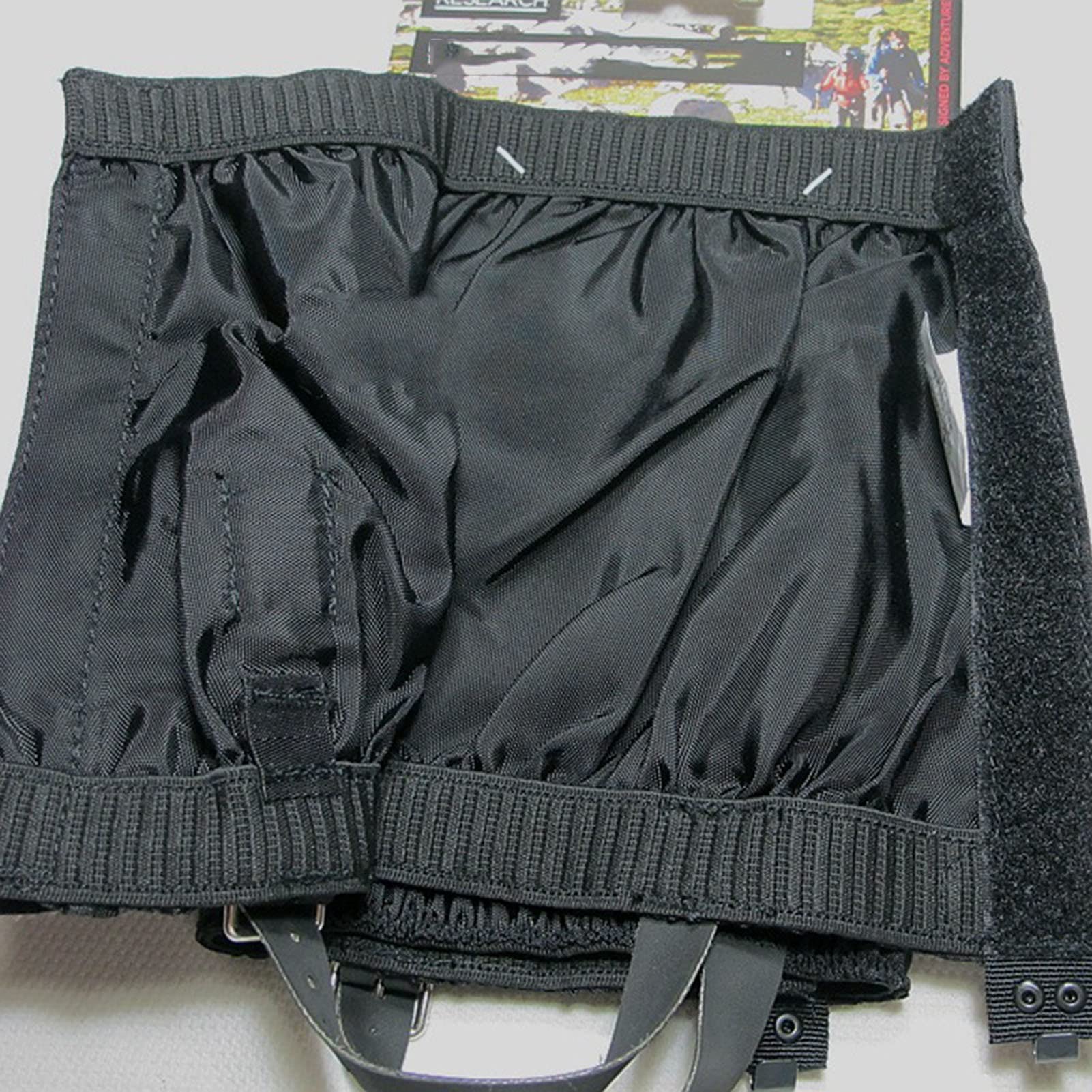 Guêtres De Jambe, Bottes De Guêtres De Serpent Respirantes, Guêtres De Chaussures Légères Réglables, Nylon 420D for l'escalade en Plein Air, La Randonnée Et Les Voyages, Etc.(Noir)