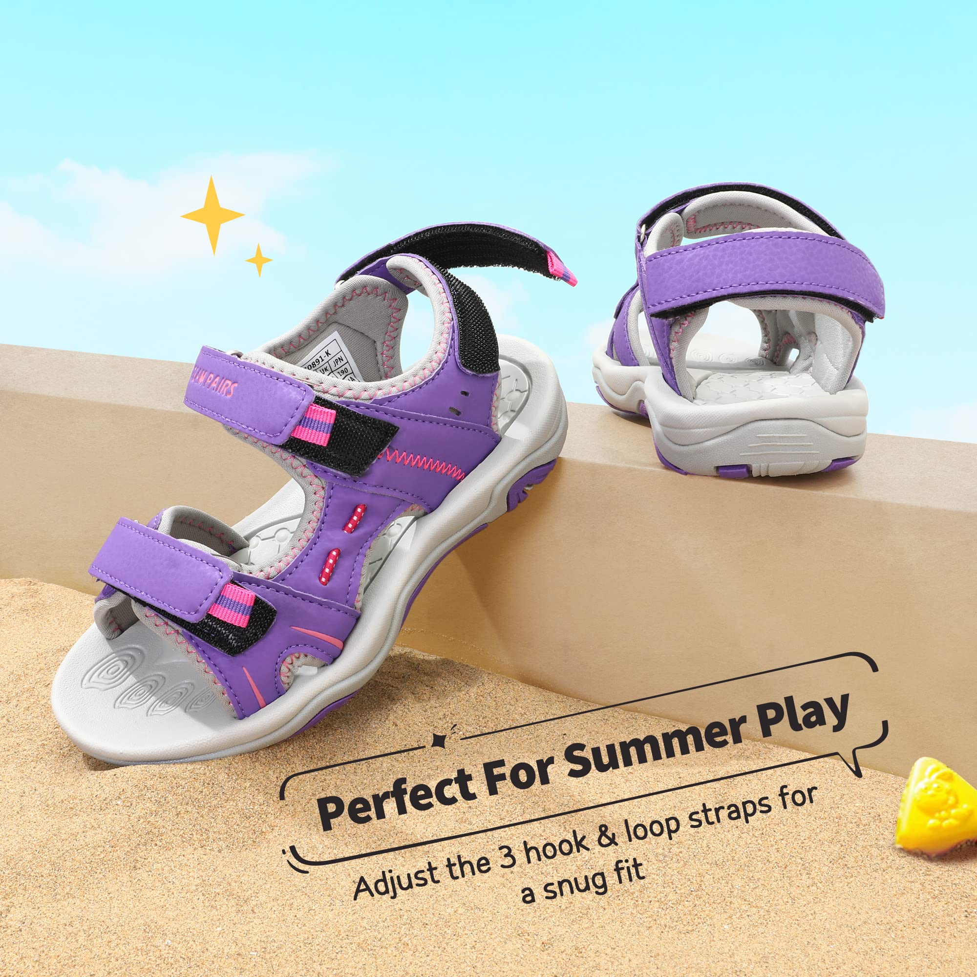 DREAM PAIRS Sandalias Deportivas para Niñas y Niños Verano Atléticos al Aire Libre Senderismo Playa