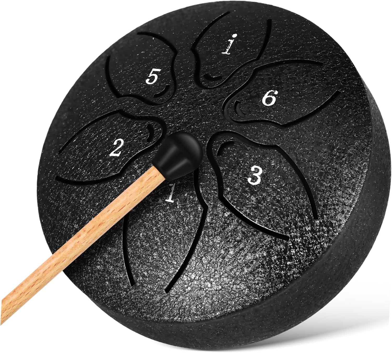 Toyvian Ethereal Rain Chime Drum Notes Hand Drum for Boys and Girls and Adults and Construction for Outdoor Meditation and Music Practice Includes Bag and Mallets