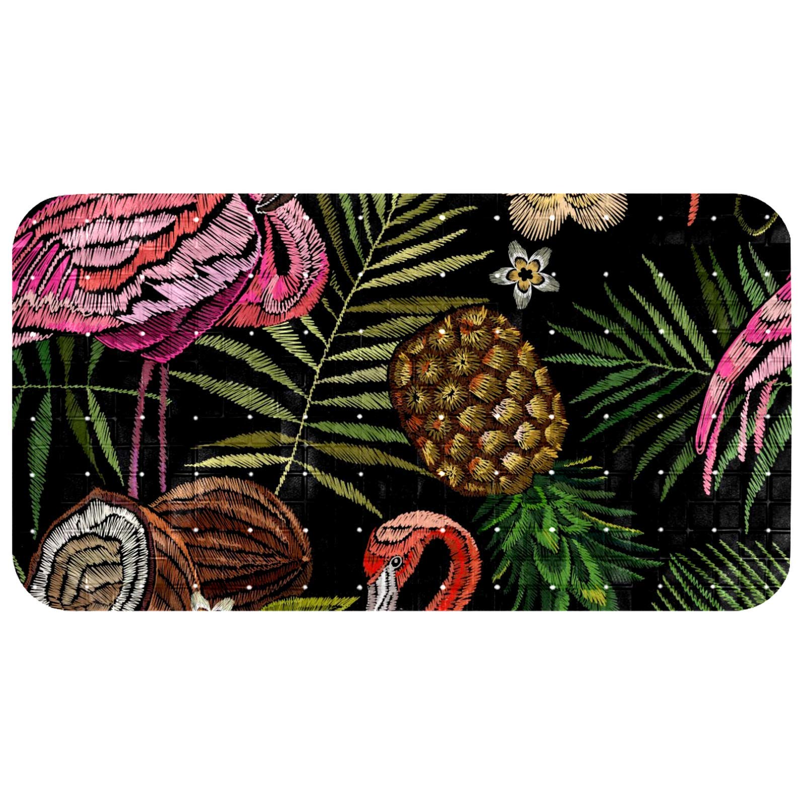 Tapis de bain flamant rose pour une ambiance tropicale sous la douche