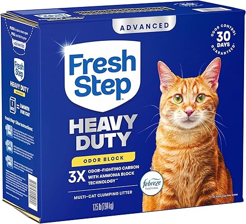 Miniatura 12 de Fresh Step Arena aglutinante para gatos, avanzada y resistente, control de olores de 30 días de larga duración con carbono que elimina olores, 17.5