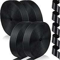 Vista 7 de Maitys 4 rollos de cinta de velcro con tiras adhesivas resistentes, tiras de gancho y bucle, cierre adhesivo de fuerza industrial (1 pulgada, negro)