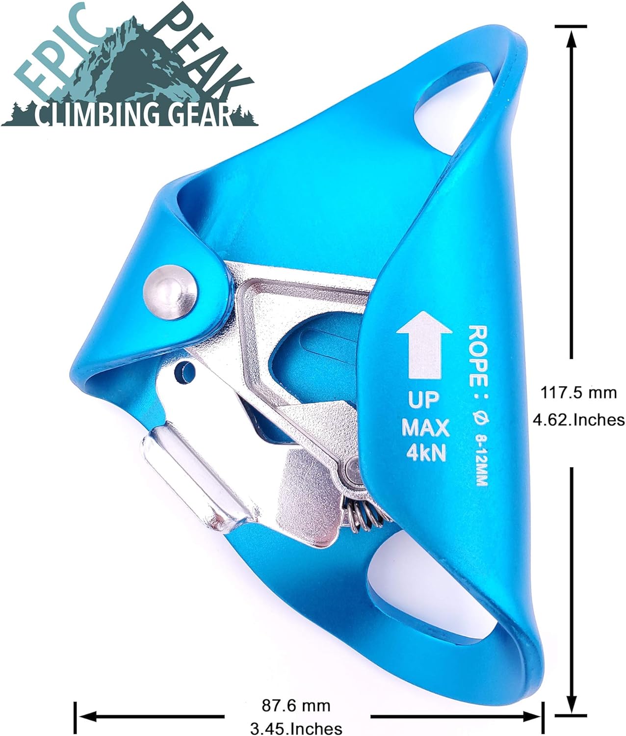 Climbing Chest Ascender Abdominal for Vertical Rope Climbing with Free Decal