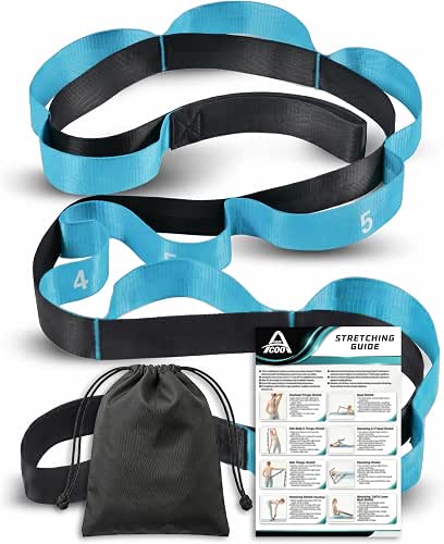 Acozycoo Stretching Strap with Loops for Physical Therapy,Yoga Strap for