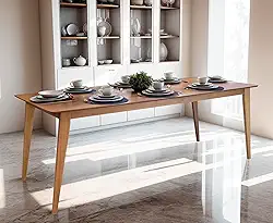 Mesa De Jantar Retangular 8 Lugares 220 X 90 cm - Mesa Grande