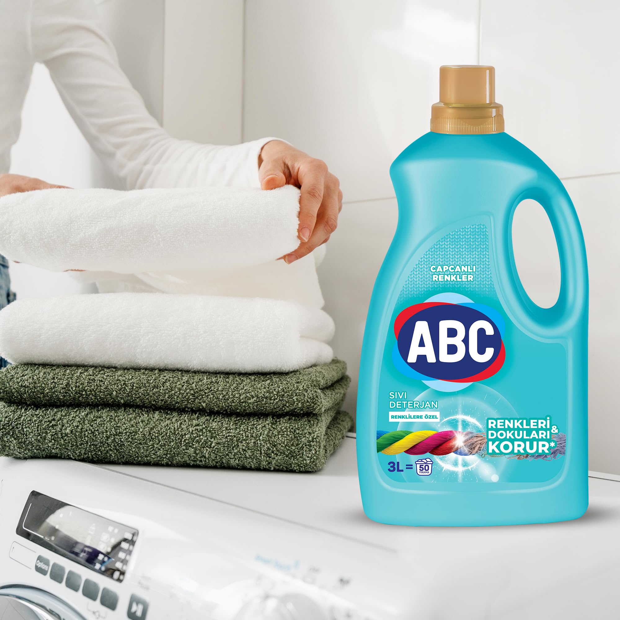 ABC DETERJAN Sıvı Çamaşır Deterjanı Renkliler 3 L