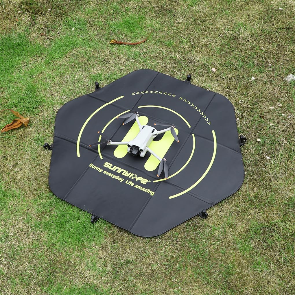 La plataforma de aterrizaje para drones AVATA 2 tiene mayor resistencia al viento y al fuego y se puede limpiar fácilmente aire libre, Negro, 80cm