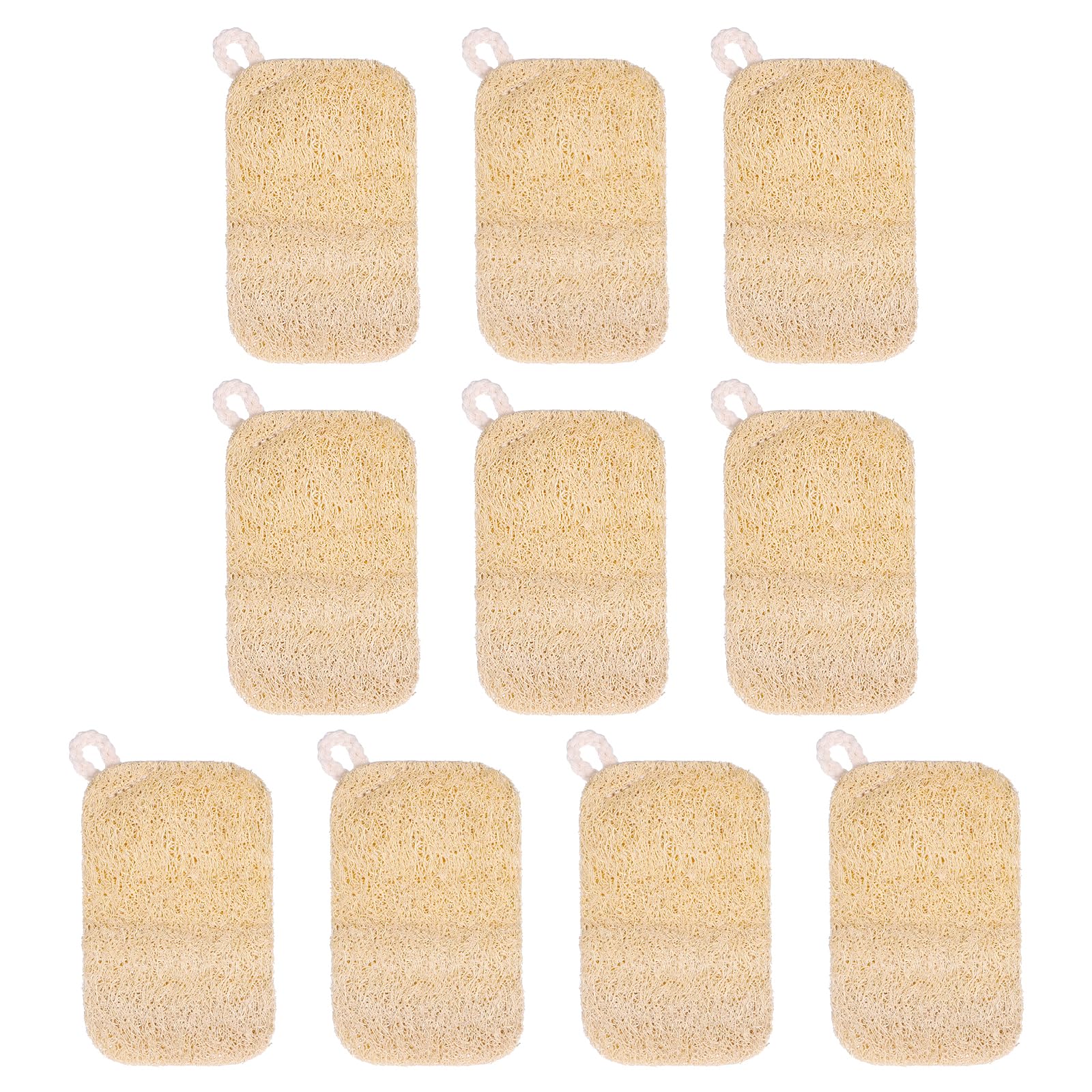 Photo 1 of 10 PCS Natural Sponges for Dishes, Loofah Dish Sponge for Kitchen Compostable Natural Loofah Sponges