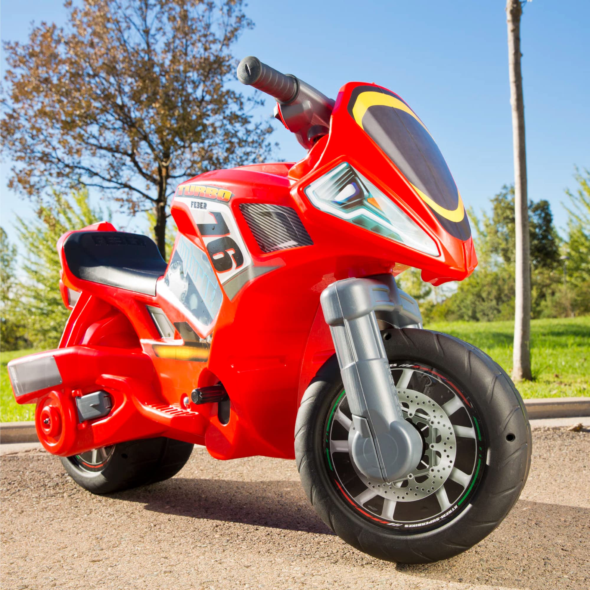 FEBER - Motofeber Turbo Hybrid 6V, Moto a Batteria e Primi Passi, per Bambini e Bambine a Partire dai 3 Anni, Famosa (800013781)