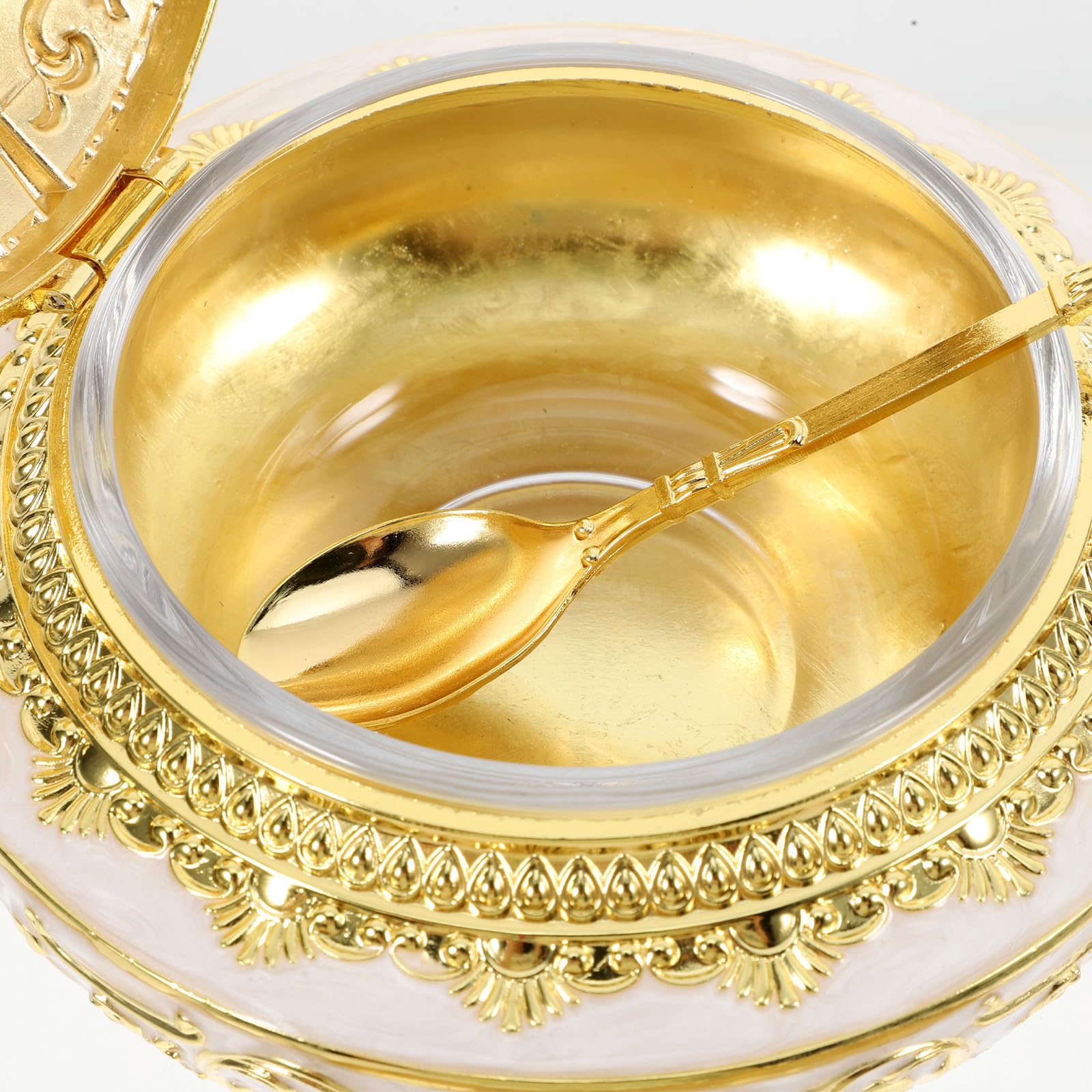 FRCOLOR Tarro de Especias Dorado de Aleación Tapa Dosificadora, Práctico Recipiente para Condimentos que Ahorra Espacio y Mantiene Especias en Cocina